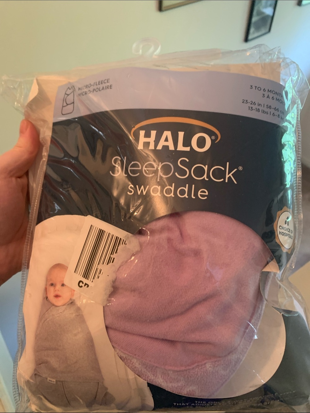 Halo SleepSack Swaddle Micro-Fleece Lavender Baby Sleep Sack Brand New!